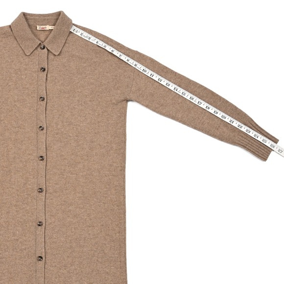 Faherty Tropical 100% Cashmere Maxi Shirtdress Women's XXS Sweater Dress Shirt - Picture 4 of 8